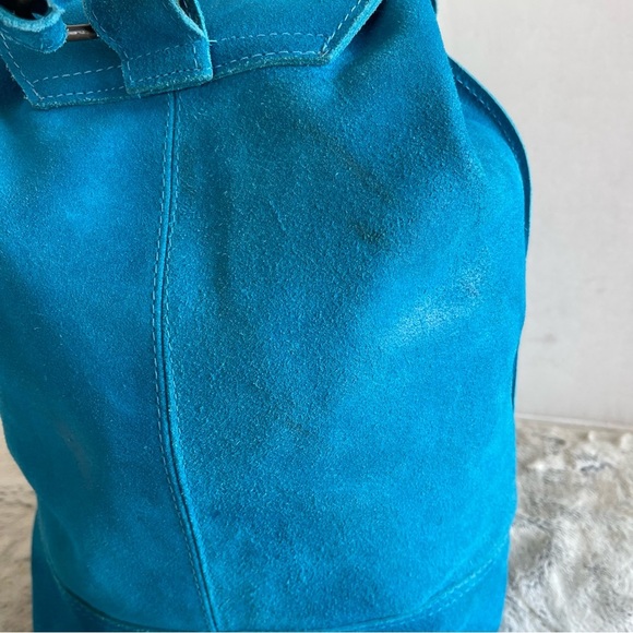 El Market Colombia Small Blue Leather Back Pack main image 11